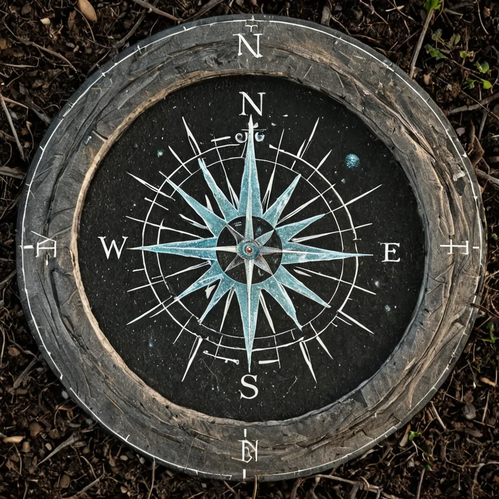 A single, hummingbirdsized compass made of solidified moonlight floats in the center of a vast, inverted garden of crystalline roots that grow upward into the sky, each root not made of wood but of compressed, forgotten decisions, their branches etched with the faint, trembling outlines of hands that never held. The compass does not point to northit rotates slowly, its needle made of a single, coiled strand of unspoken truth, spinning in sync with the slow, subsonic resonance of a language that only exists in dreams. The garden is not soilit is a thick, viscous layer of solidified silence, each petal a perfect, geometric bloom of a moment that was almost shared, its color shifting with the emotional frequency