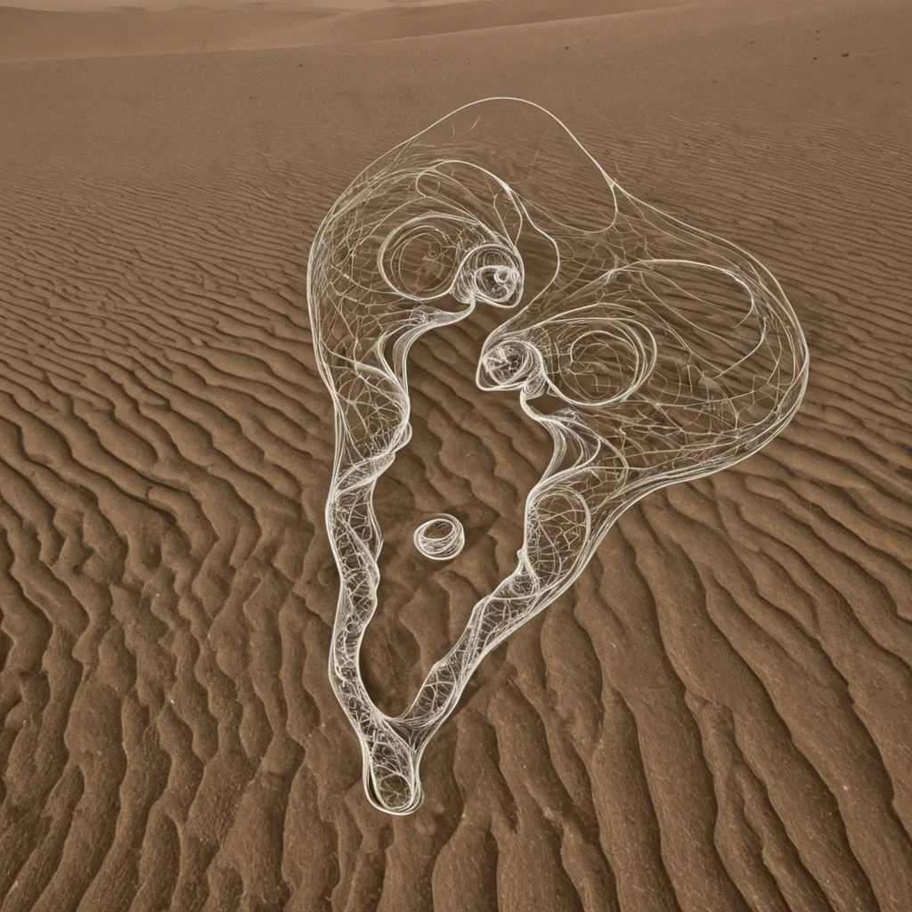 A single, selffragmenting thread of solidified silence, shaped like a fractal helix of reversed acoustic pressure, pulses at the center of a vast, inverted desert composed of compressed, unspoken lullabies from a civilization that communicated through the duration of synchronized, silent cradling of the same unborn dream. The thread does not vibrateit uncradles, each disintegration dissolving a layer of tenderness that never coalesced into a shared lullaby, reforming into ephemeral, amethystveined afterimages shaped like the negative space between two arms that never held the same weight in the same moment of mutual suspension. The desert is not aridit is a stratified expanse of petr