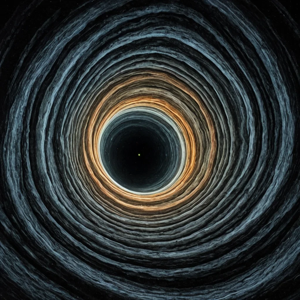 A single, selffragmenting aurora of reversed gravity, shaped like a 73dimensional spiral of unformed weightlessness and inverted descent, hovers at the center of a vast, inverted amphitheater of solidified silenceeach tier carved from the petrified moment between a scream and its containment, a shout and its absorption, a voice rising and a throat closing in a world where sound was not released, but stored in perfect, suspended compression. The aurora does not fallit unweights, each shimmering filament shedding a layer of gravitational potential that never coalesced into a shared trajectory, reforming into ephemeral, topazthreaded afterimages shaped like the negative space between two planets that never orbited the same