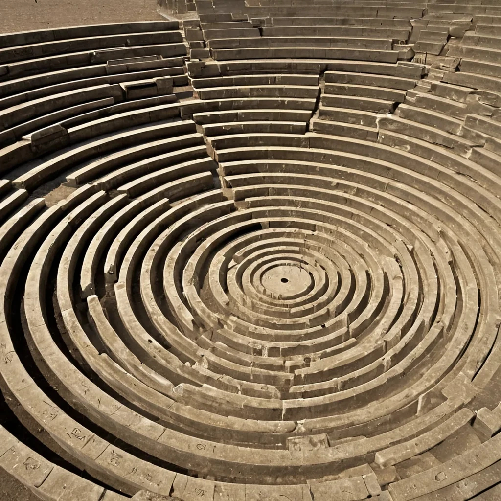 A single, selfilluminating thread of condensed laughter weaves through the center of a vast, still amphitheater carved from the inside of a dying stars outer shell, its surface not smooth but textured like the ripples of a laugh echoing through a vacuum. The thread does not vibrateit resonates, each pulse releasing a faint, golden mist that coalesces into the shape of a forgotten joke told in a language composed of breaths held too long. The amphitheater seats are not stonethey are frozen moments of joy, each one etched with the thermal afterimage of a childs giggle caught midair, their surfaces glowing with the chromatic residue of a smile that never faded. The floor is