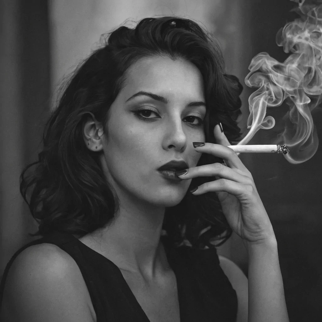 woman smoking