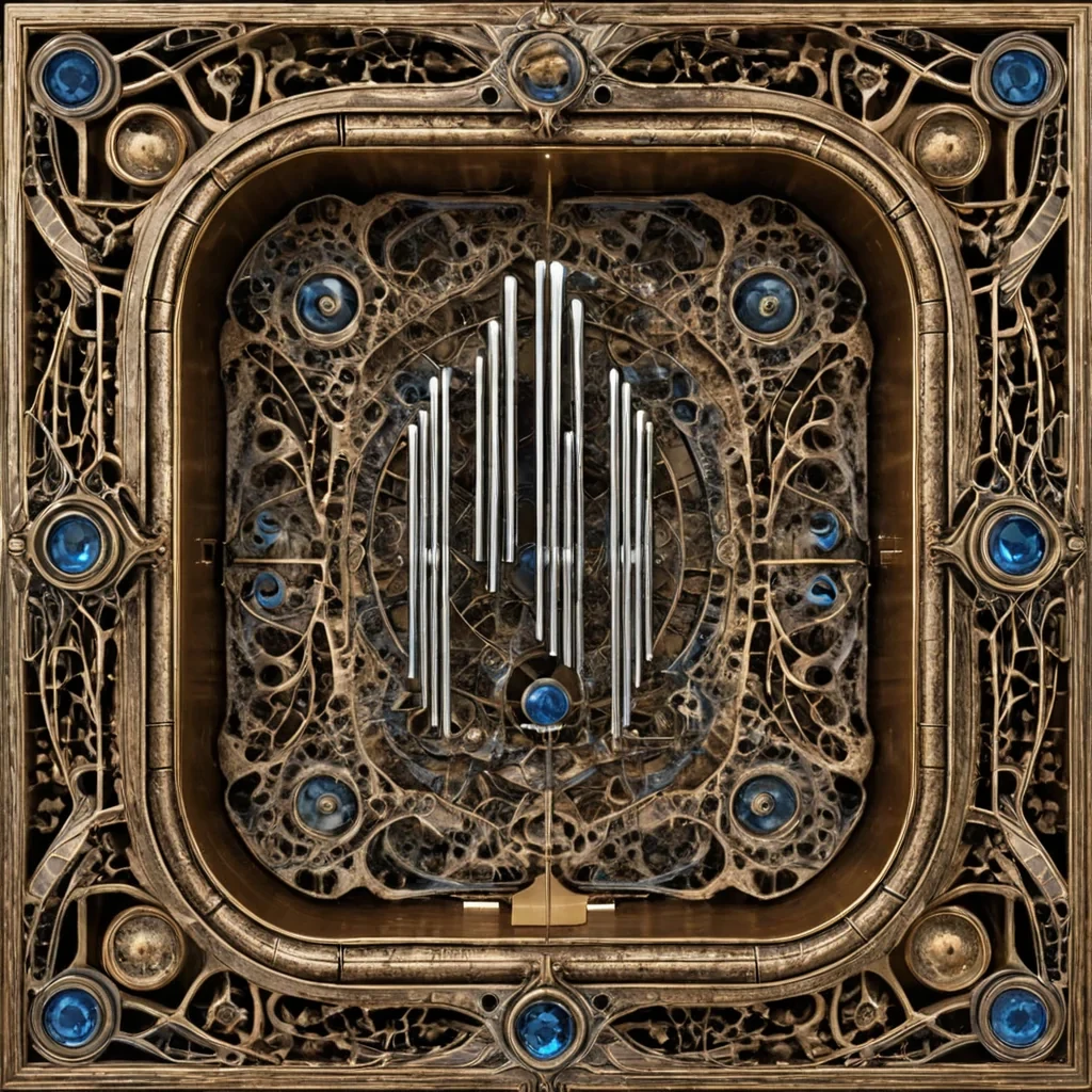 A single, selfreplicating fractal of solidified windchime resonance, shaped like a crystalline lattice of inverted soundwaves and unformed harmony, floats at the center of a vast, inverted music box made entirely of petrified breaths and suspended moments of unplayed melodies. The fractal does not vibrateit unplays, each contraction dissolving a layer of tonal potential that never coalesced into a shared song, reforming into ephemeral, sapphirethreaded afterimages shaped like the negative space between two tuning forks that never struck in unison during the same moment of mutual silence. The music box is not mechanicalit is a stratified expanse of compressed memory, each gear a fossilized note