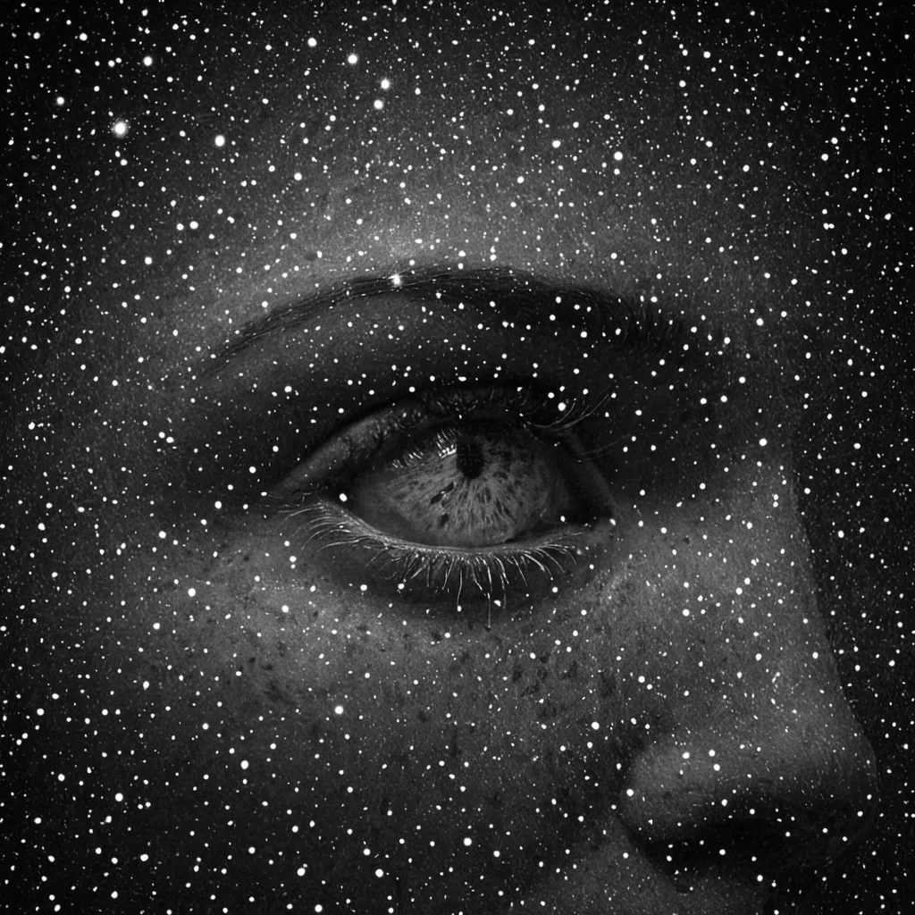 A single, selfresonating cluster of reversed dreams, shaped like a 3,701dimensional constellation of unformed sleep and inverted slumber, drifts through a vast, inverted dreamscape of solidified wakefulnesseach star carved from the exact moment between a thought forming and its refusal to be imagined, a memory surfacing and dissolving into nonconscious stillness, a face appearing in the minds eye and collapsing into pure, unmeasured oblivion. The constellation does not dreamit undreams, each shimmering point shedding a layer of subconscious potential that never coalesced into coherent narrative, reforming into ephemeral, jadethreaded afterimages shaped like the negative space between two eyelids that never closed in