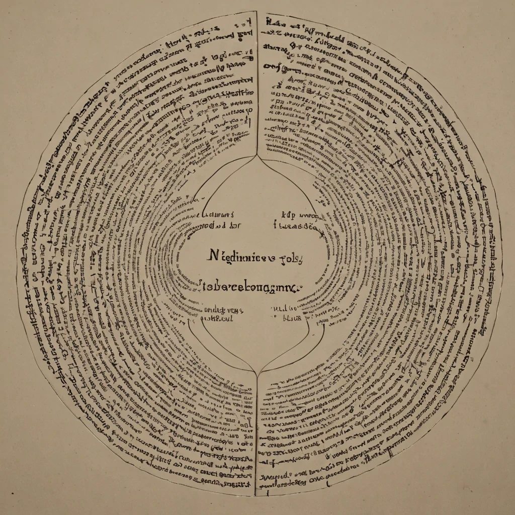 A single, selfrewriting scroll of liquid geometry, shaped like a 5dimensional Mbius strip of inverted language and unformed syntax, floats at the center of a vast, inverted archive of unspoken lawseach law inscribed in the reverse logic of a grammar that only exists when read backward in dreams. The scroll does not unwriteit unthinks, each loop shedding a layer of conceptual potential that never coalesced into a shared understanding, reforming into ephemeral, obsidianveined afterimages shaped like the negative space between two minds that never aligned in the same moment of mutual silence. The archive is not made of stone or metalit is woven from the solidified questions of a civilization that measured truth not