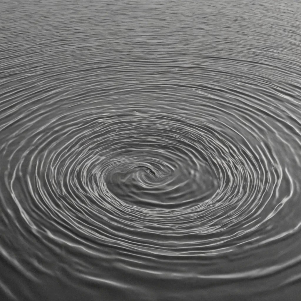 A single, selfsilencing wave of inverted empathy, shaped like a slowmotion ripple of liquid compassion, flows across the surface of a vast, still lake made entirely of solidified, unspoken apologies from a civilization that communicated through the weight of unshared tears. The wave does not spreadit unfeels, each crest dissolving a layer of emotional resonance that never occurred, reforming into ephemeral, translucent ripples shaped like the negative space between two hands that never touched in the same breath of vulnerability. The lake is not waterit is a layered expanse of petrified sorrow, each ripple etched with the hydrodynamic residue of a confession that was almost whispered into the void, its surface trembling with the faint, subson