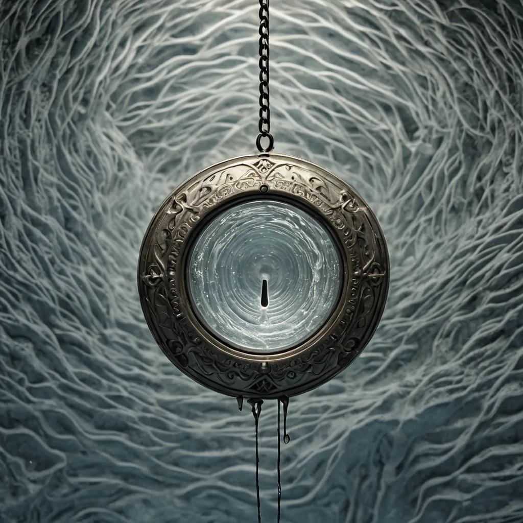A single, selfsilencing locket of frozen breath hangs suspended in the center of a vast, inverted lullaby chamber carved from the petrified soundwaves of a song never sung, its surface not metal but woven from the thermal residue of a whisper that dissolved before it reached the lips. The locket does not openit unopens with each pulse, retracting a century of silence into its core, condensing into a dense, opalescent tear that hums with the quantum frequency of a lullaby composed in the language of unbroken stillness. The chambers walls are not stonethey are layered sheets of solidified air, each etched with the chromatic afterimage of a breath held too long in a room