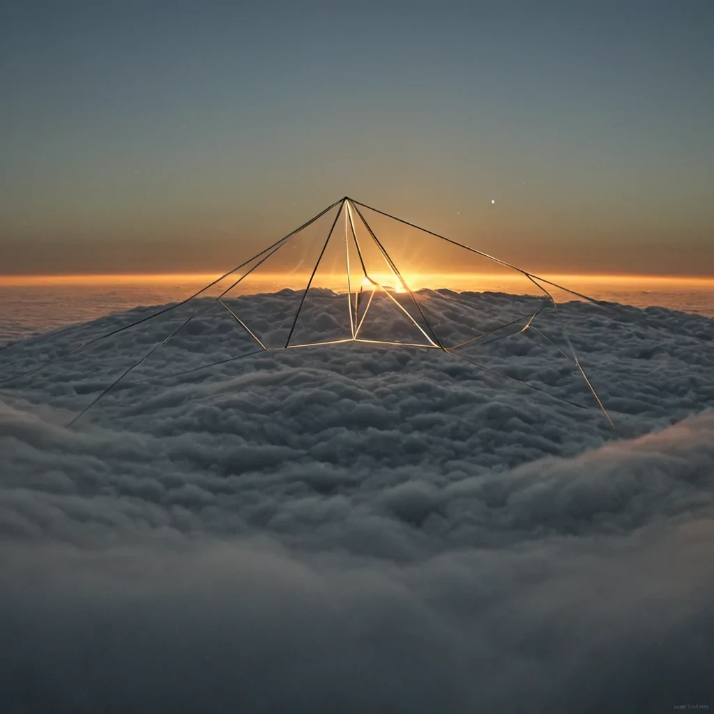 A single, selffragmenting filament of crystallized silence pulses through the core of a floating, inverted observatory constructed from the thermal afterimage of a thousand unobserved sunrises that never warmed the skin of a world that never woke. The filament does not transmitit unsees, each pulse dissolving a moment of dawn into its original nocturne, releasing a wave of negative illumination that fractures the fabric of perception into a drifting mist of silver, geometric horizons, each one etched with the chromatic residue of a name that never shimmered across the rim of a sky that never turned. The observatorys lenses are not focusedthey are suspended in midunfocusing, each aperture a hollow echo of a light that