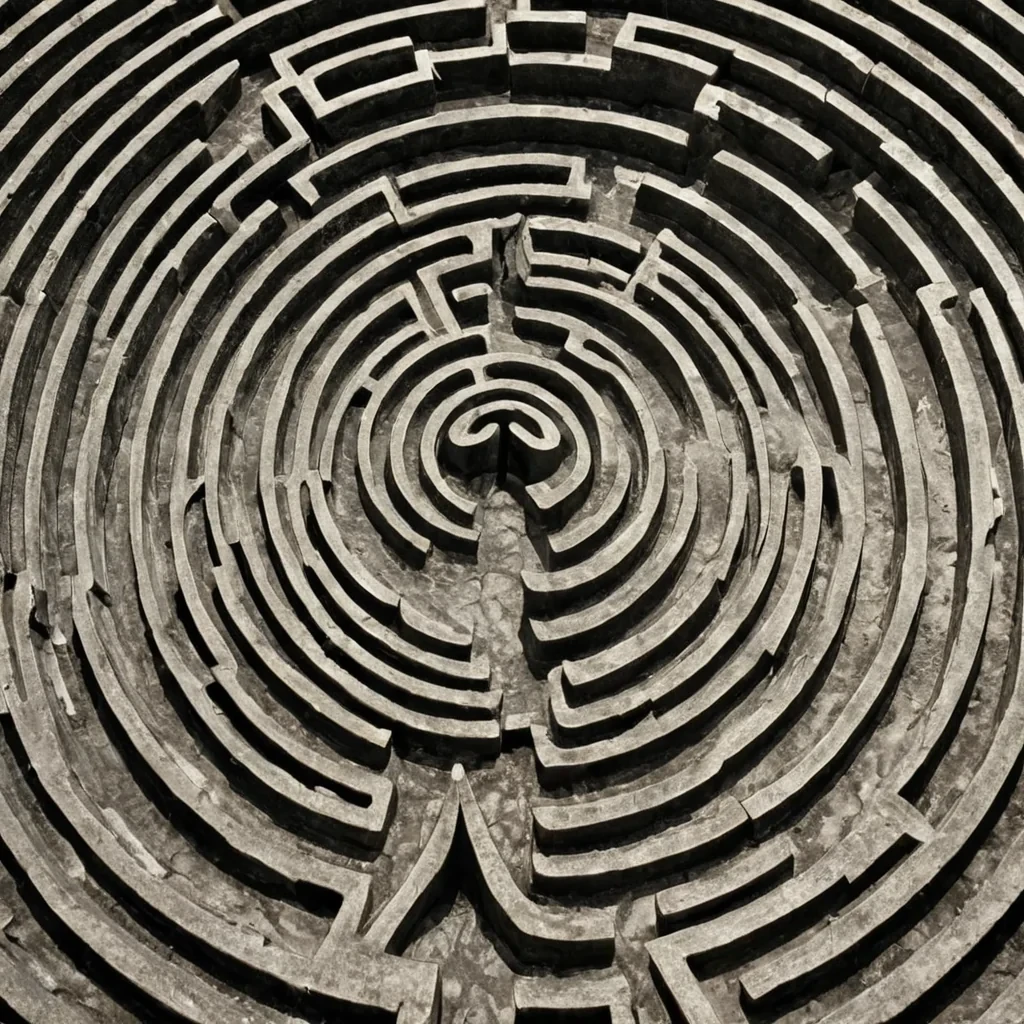 A single, selfoscillating filament of solidified breath, shaped like a spiraling, nonNewtonian knot of inverted time, pulses at the center of a vast, suspended labyrinth built not from stone or metal, but from the compressed echoes of unspoken apologies from a civilization that communicated through the silence between breaths. The filament does not unravelit unapologizes, each twist dissolving a layer of regret that never coalesced, reforming into ephemeral, prismatic corridors shaped like the negative space between two hands that never met in the same moment of contrition. The labyrinth is not architecturalit is a layered expanse of petrified stillness, each wall etched with the thermodynamic residue of a confession