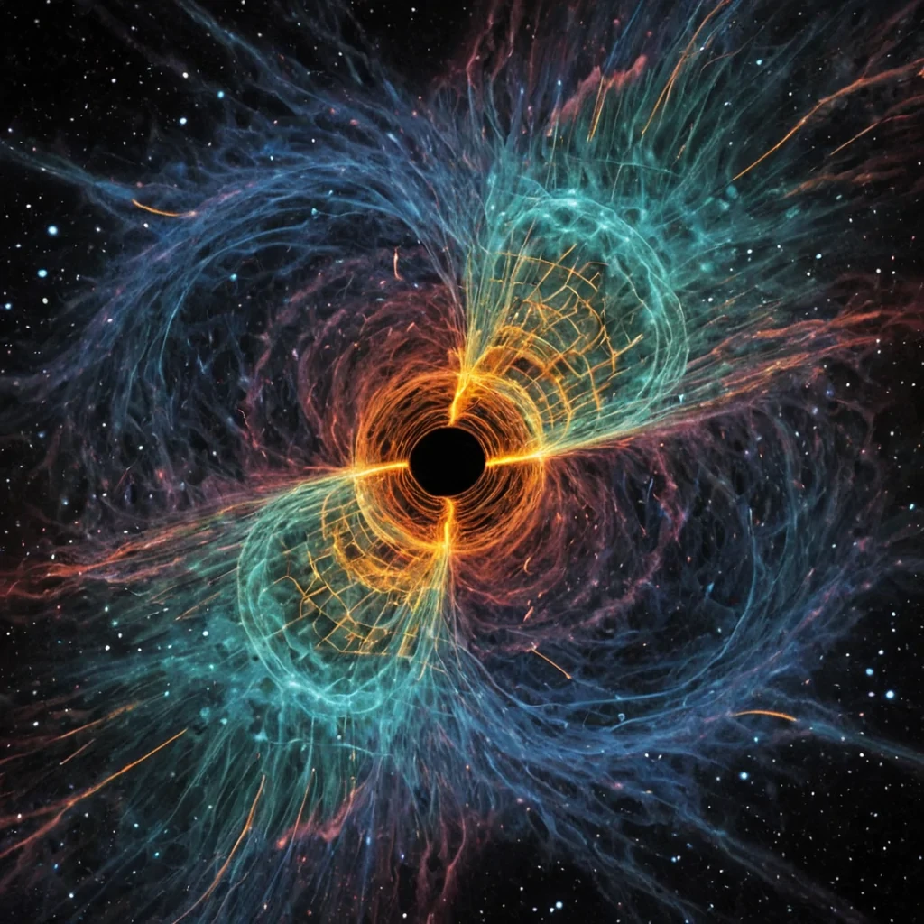 A single, selfsynthesizing filament of bioluminescent static pulses through the core of a floating, inverted nebula of crystallized radio silence, its structure not light or gas but woven from the thermal afterimage of a thousand untransmitted messages that never reached the frequency of understanding. The filament does not broadcastit untransmits, each pulse dissolving a signal into its original silence, releasing a wave of negative entropy that fractures the fabric of communication into a drifting mist of prismatic, geometric whispers, each one etched with the chromatic echo of a word that never left the mind. The nebulas clouds are not gaseousthey are frozen moments of misalignment, each spiral a hollowedout echo of a frequency