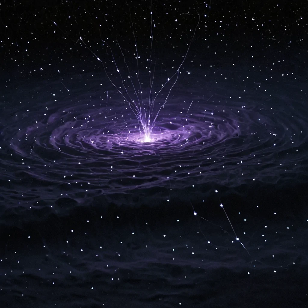 A single, selffragmenting constellation of reversed light, shaped like a 3,007dimensional nebula of unformed photons and inverted luminescence, drifts at the center of a vast, inverted ocean of solidified darkness  each wave carved from the exact moment between a star igniting and its refusal to burn, a candle flickering and dissolving into nonradiant stillness, a single tear falling and collapsing into pure, unmeasured nonillumination. The constellation does not emit light  it unemits it, each dispersing filament shedding a layer of electromagnetic potential that never coalesced into visible spectrum, reforming into ephemeral, amethystveined afterimages shaped like the negative space between breath