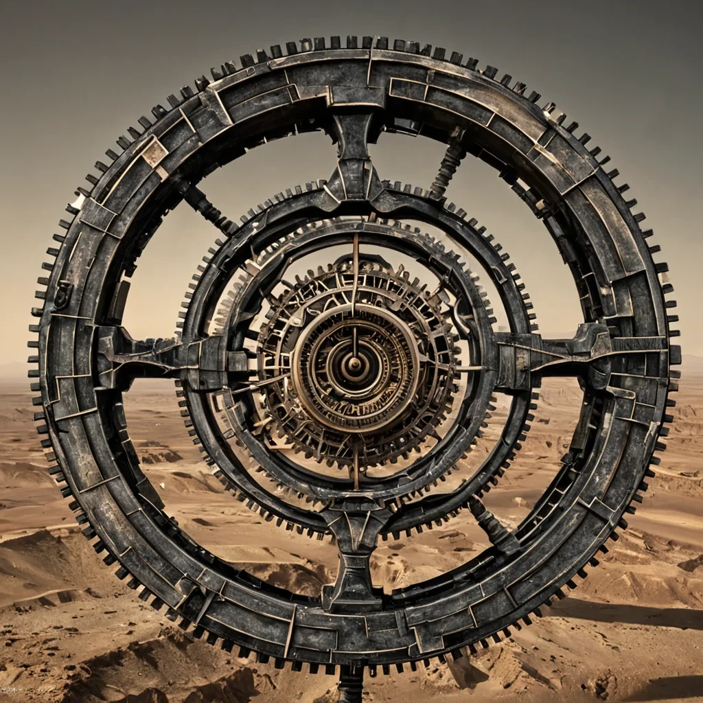 A single, selfilluminating shard of compressed silence, shaped like a 23dimensional toroidal knot of inverted time and unformed patience, hovers at the center of a vast, inverted clockwork desert composed of the petrified gears of a civilization that measured progress not by motion, but by the duration of synchronized, silent stillness held just before the first cog was ever allowed to turn in a world where momentum was never invented. The shard does not pulseit unwaits, each rotation shedding a layer of temporal potential that never coalesced into a shared forward motion, reforming into ephemeral, topazthreaded afterimages shaped like the negative space between two hands that never turned the same dial in the same moment