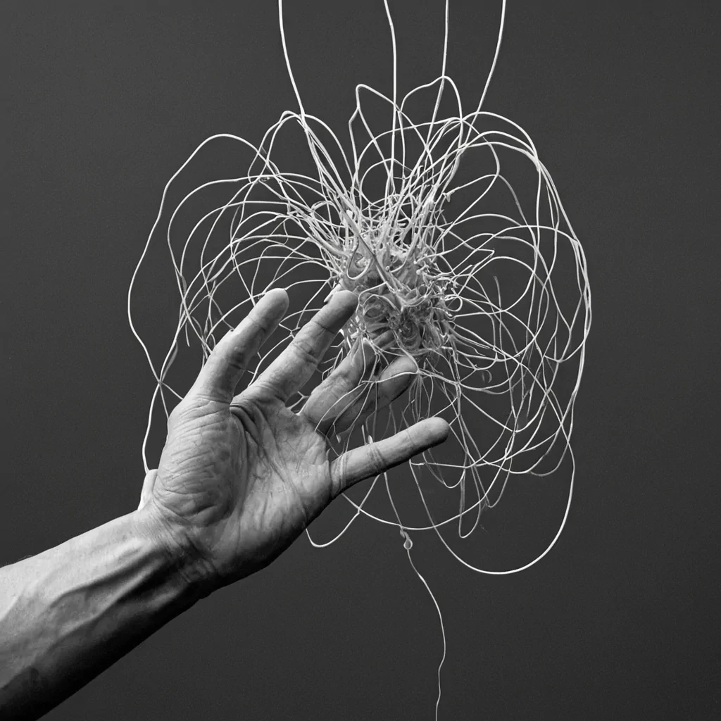 A single, selferoding thread of reversed empathy, shaped like a 12,743dimensional web of unformed compassion and inverted connection, pulses through the hollow core of a vast, inverted neural network of solidified isolation. Each filament is spun from the exact moment between a hand reaching out and its refusal to be grasped, a tear forming in the eye and dissolving into nonsalinity, a heartbeat syncing with the rhythm of a shared sorrow and collapsing into pure, unmeasured nonkinship. The web does not transmit emotionit untransmits it, each fraying strand shedding a layer of affective potential that never coalesced into trust, tenderness, or the weight of being truly known.