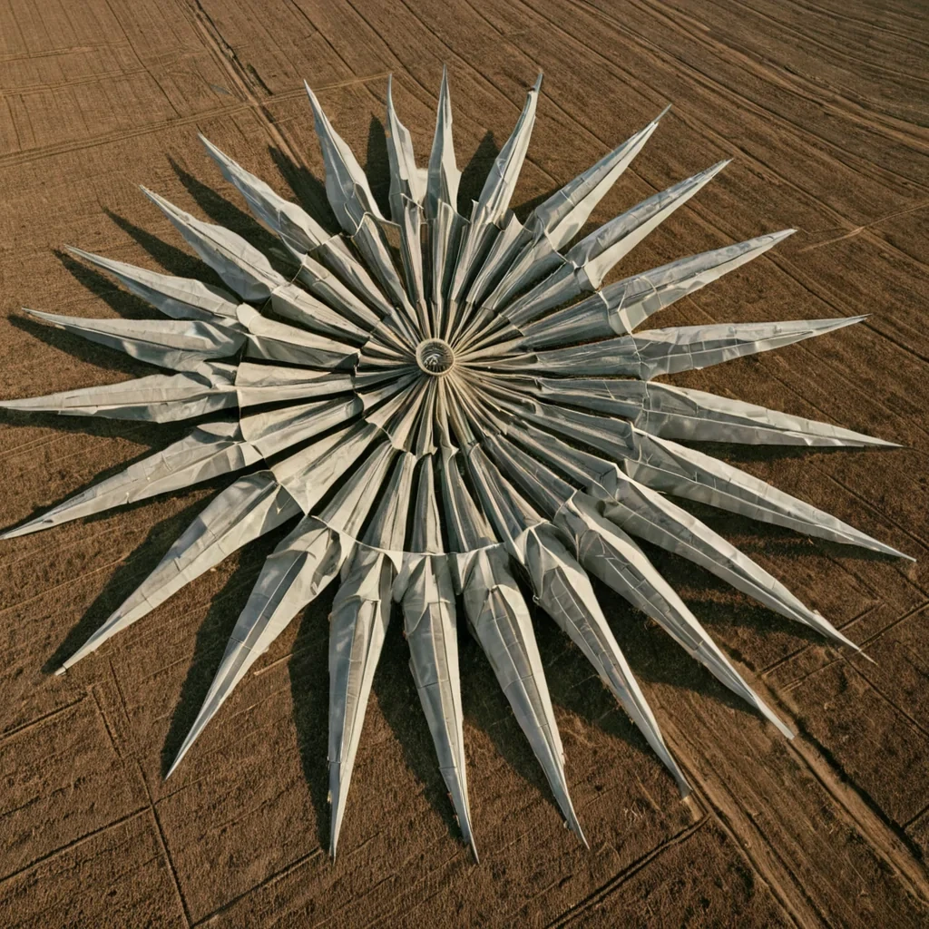 A single, selfoscillating membrane of solidified wind, shaped like a 11dimensional accordion of inverted pressure and unformed turbulence, hums at the center of a vast, inverted windmill farm built from the petrified gusts of a civilization that measured progress through the duration of synchronized, silent breaths exhaled just before the first leaf was ever lifted by a breeze. The membrane does not vibrateit unblows, each fold shedding a layer of aerodynamic potential that never coalesced into a shared current, reforming into ephemeral, jadethreaded afterimages shaped like the negative space between two blades that never spun in the same moment of mutual rotation. The farm is not mechanicalit is a stratified