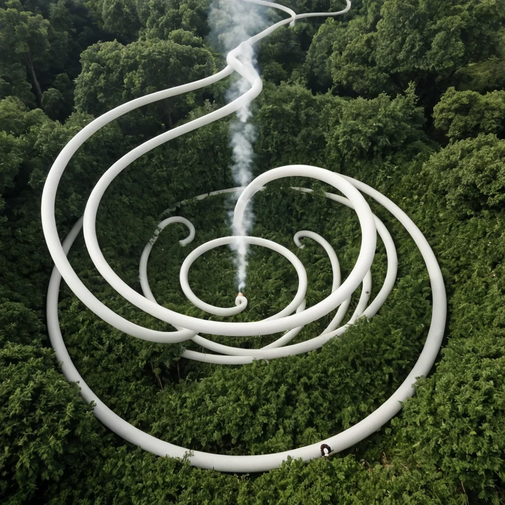 A single, selfilluminating filament of solidified breath, shaped like a spiraling, nonNewtonian ribbon of suspended exhalation, drifts through the center of a vast, inverted arboretum constructed from the compressed, unbreathed moments of a civilization that communicated through the duration of synchronized, silent inhaling of the same uninhaled air. The filament does not breatheit uninhales, each pulse dissolving a layer of oxygen that never coalesced into a shared breath, reforming into ephemeral, pearlveined afterimages shaped like the negative space between two nostrils that never drew the same current in the same moment of mutual stillness. The arboretum is not botanicalit is a strat