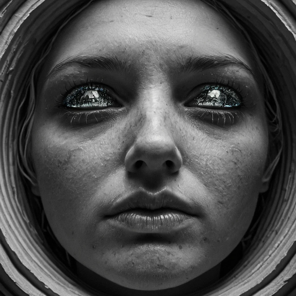 A single, selfoscillating filament of reversed sleep, shaped like a 309dimensional helix of unformed dreams and inverted rest, drifts through the center of a vast, inverted cathedral of solidified wakefulnesseach column carved from the exact moment between an eyelid closing and its refusal to surrender, a breath deepening and its sudden fracture into alert stillness, a mind drifting into narrative and its unraveling into hypervigilant clarity. The filament does not dreamit undreams, each shimmering coil shedding a layer of somnolent potential that never coalesced into a shared unconscious, reforming into ephemeral, obsidianveined afterimages shaped like the negative space between two eyes