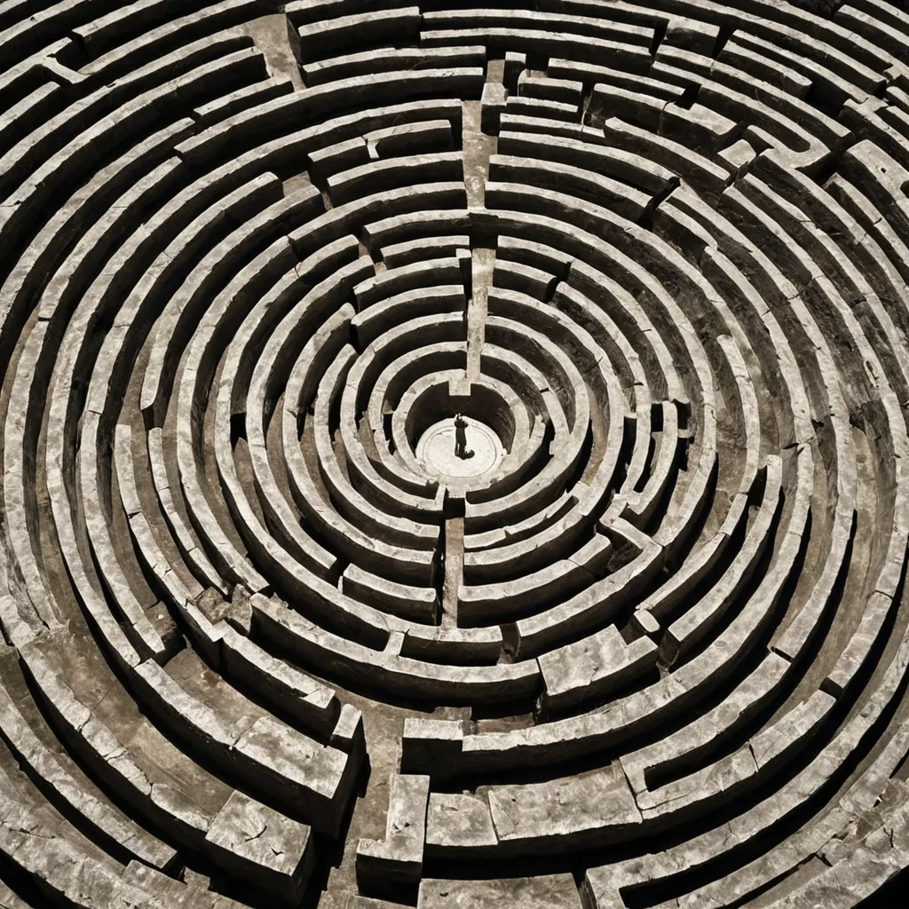 A single, selfrewriting filament of solidified breath, shaped like a spiraling, nonNewtonian knot of inverted time, pulses at the center of a vast, suspended labyrinth built not from stone or metal, but from the compressed echoes of unspoken apologies from a civilization that communicated through the silence between breaths. The filament does not unravelit unapologizes, each twist dissolving a layer of regret that never coalesced, reforming into ephemeral, prismatic corridors shaped like the negative space between two hands that never met in the same moment of contrition. The labyrinth is not architecturalit is a layered expanse of petrified stillness, each wall etched with the thermodynamic residue of a confession that