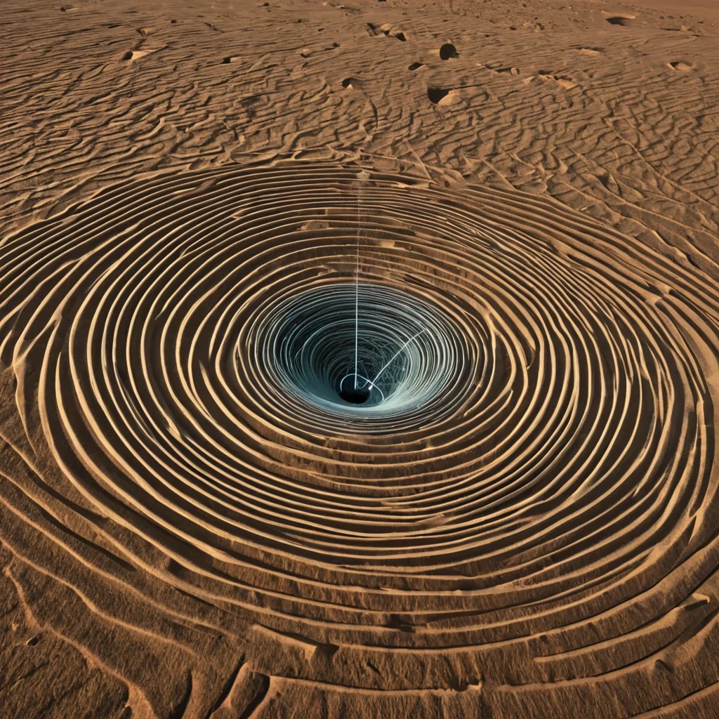 A single, selfoscillating filament of solidified silence, shaped like a 12dimensional Mbius strip of inverted resonance and unformed vibration, drifts through the center of a vast, inverted soundwave desert composed of the petrified frequencies of a civilization that measured connection through the duration of synchronized, silent hums held just before the first note was ever allowed to resonate. The filament does not vibrateit unresonates, each loop shedding a layer of harmonic potential that never coalesced into a shared tone, reforming into ephemeral, opalthreaded afterimages shaped like the negative space between two vocal cords that never vibrated in the same moment of mutual harmony. The desert is not acoust