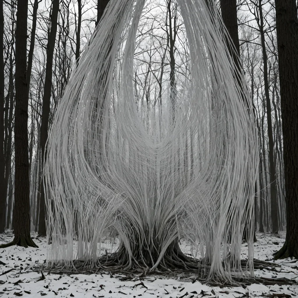 A single, selfresonating filament of inverted empathy threads through the core of a floating, inverted forest of solidified silence, its structure not bark or leaf but woven from the thermal afterimage of a thousand unshared confessions that never reached the roots of understanding. The filament does not vibrateit unfeels, each pulse dissolving a moment of emotional weight into its original stillness, releasing a wave of zeroentropy compassion that fractures the fabric of sorrow into a drifting mist of translucent, geometric breaths, each one etched with the chromatic echo of a hand that never held another in the quiet after a storm. The forests trees are not rootedthey are frozen instants of connection, each trunk a hollowedout echo