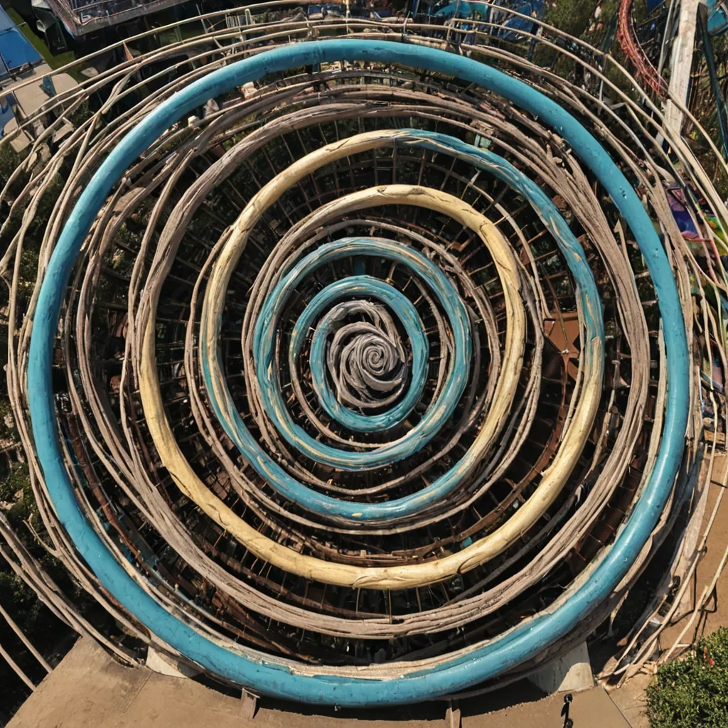 A single, selfilluminating tangle of solidified laughter, shaped like a spiraling, nonNewtonian knot of compressed joy, pulses at the center of a vast, inverted amusement park built not from steel or plastic, but from the solidified echoes of unshared jokes from a civilization that communicated through the timing of synchronized chuckles. The knot does not unravelit unlaughs, each twist dissolving a layer of mirth that never coalesced, reforming into ephemeral, iridescent rides shaped like the negative space between two mouths that never opened in the same breath of amusement. The park is not playfulit is a layered expanse of petrified delight, each coaster etched with the acoustic residue of a