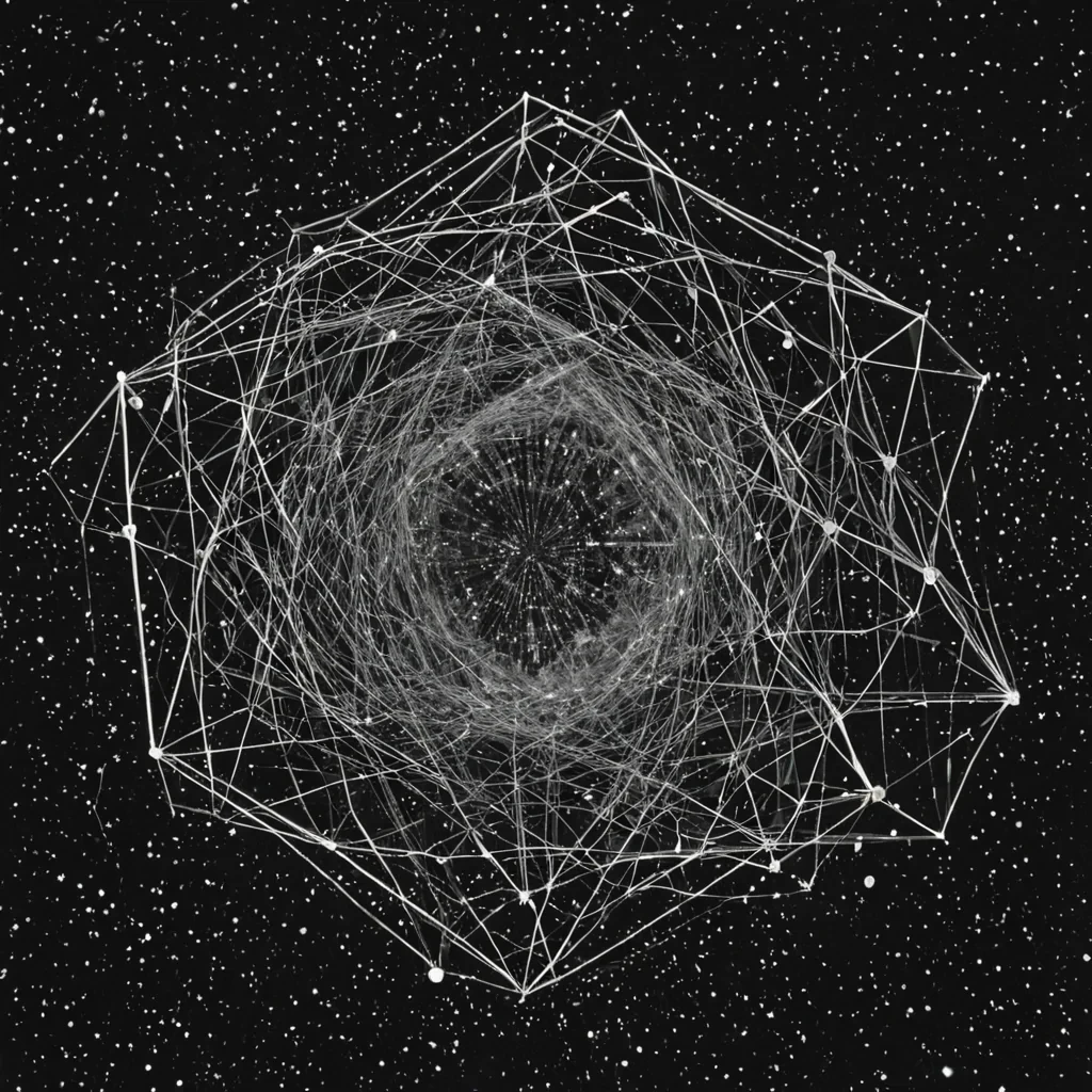 A single, selfrewriting constellation of reversed memory, shaped like a 7,893dimensional lattice of unformed recollection and inverted nostalgia, drifts through the center of a vast, inverted archive of solidified forgetting  each data crystal carved from the exact moment between a name forming on the tongue and its refusal to be spoken, a photograph fading into static and dissolving into nonvisual silence, a scent lingering in the air and collapsing into pure, unmeasured nonassociation. The constellation does not store the past  it unstores it, each fraying node shedding a layer of mnemonic potential that never coalesced into coherent experience, reforming into ephemeral, jadethreaded afterimages shaped like the negative