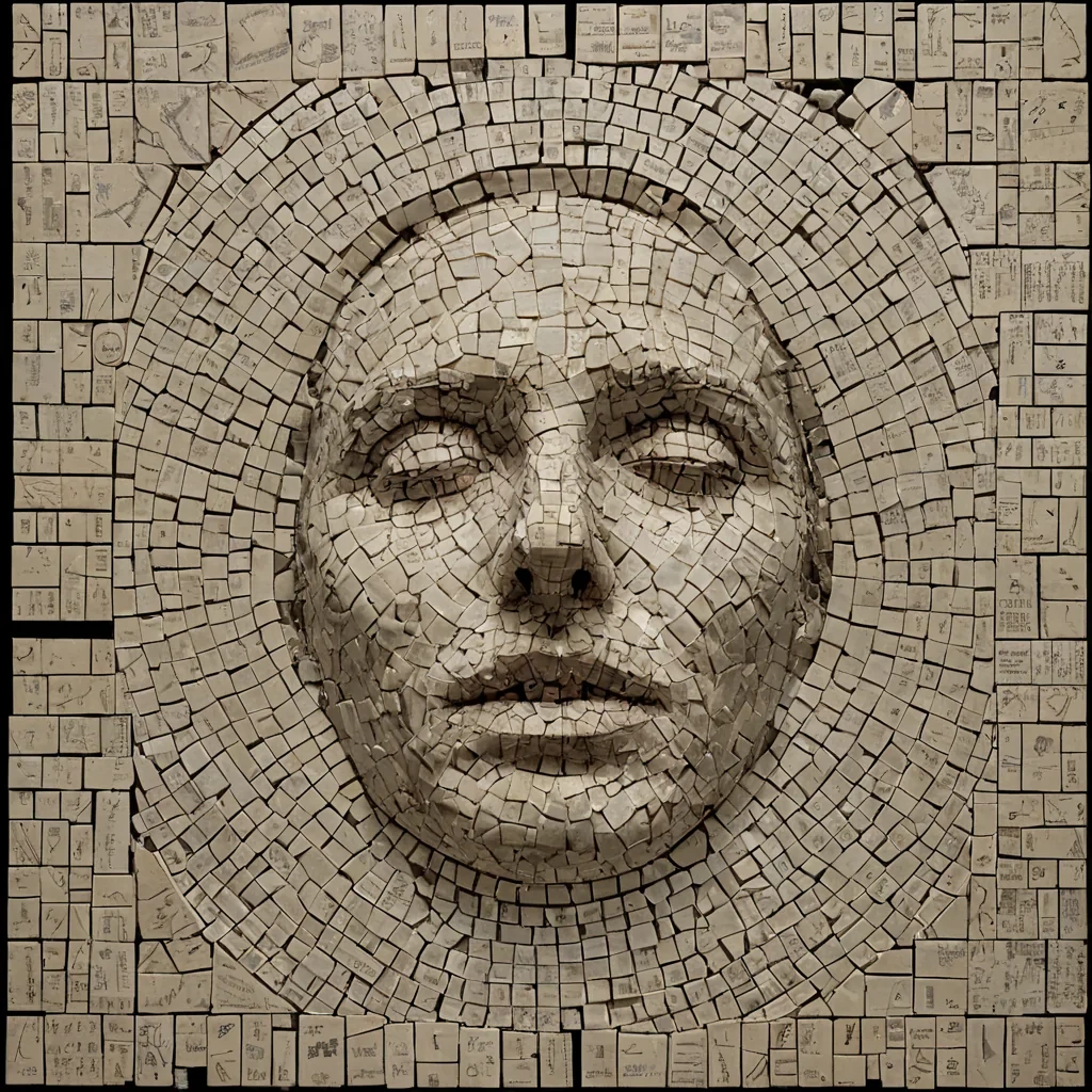 A single, selfunfolding archive of reversed memory, shaped like a 10,423dimensional mosaic of unformed recollection and inverted chronology, floats at the center of a vast, inverted museum of solidified forgetting. Each tile is etched from the exact moment between a photograph being developed and its refusal to reveal a face, a name being spoken in a dream and dissolving into nonidentity, a hand tracing a scar and collapsing into pure, unmeasured nontouch. The mosaic does not preserve the pastit unpreserves it, each cracking shard shedding a layer of mnemonic potential that never coalesced into image, emotion, or narrative, reforming into ephemeral, moonstoneveined vapor that