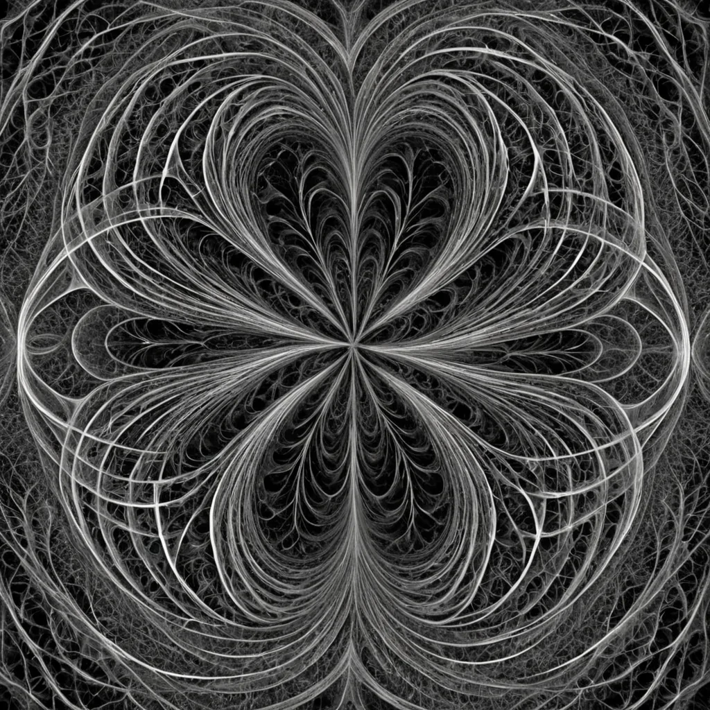 A single, selfrewriting fractal of solidified static blooms in the center of a vast, still datavoid composed entirely of unrendered, untransmitted emotions from a civilization that communicated through the vibration of unperceived frequencies. The fractal does not growit untransmits, each iteration unraveling into a cascading lattice of nonlinguistic syntax shaped like the negative space between two hearts that never synchronized in the same pulse. The void is not emptyit is a layered expanse of petrified bandwidth, each stratum etched with the emotional residue of a feeling that was almost sent, its edges resonating with the faint, harmonic afterimage of a connection that never stabilized. The air hums with