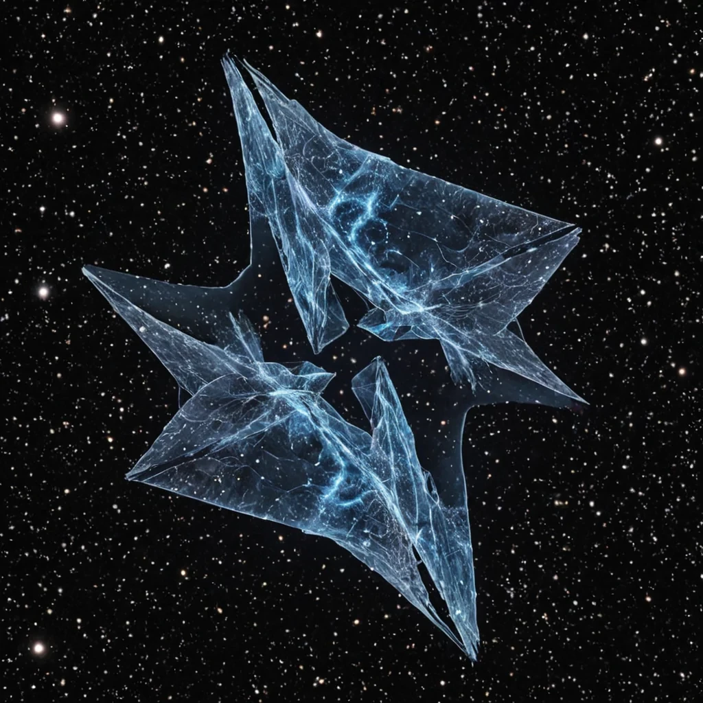 A single, selfoscillating shard of frozen stardust, shaped like a 29dimensional lattice of inverted time and unformed resonance, floats at the center of a vast, inverted void composed of the petrified silence between two galaxies that never collided. The shard does not vibrateit unresonates, each fracture shedding a layer of potential that never coalesced into a shared frequency, reforming into ephemeral, obsidianveined afterimages shaped like the negative space between two stars that never aligned in the same moment of mutual extinction. The void is not emptyit is a stratified expanse of compressed nonexistence, layered with the fossilized echoes of decisions that were never made, each stratum et