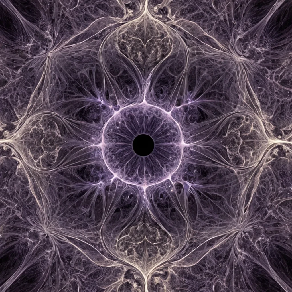A single, selfoscillating fractal of reversed stillness, shaped like a 29dimensional lattice of unformed motion and inverted momentum, pulses at the center of a vast, inverted nebula of solidified breatheach gas cloud frozen midexhale in the exact moment between a sigh released and its refusal to disperse, a whisper forming and its immediate dissolution into silence, a breath held and its sudden, silent collapse into the void. The fractal does not moveit unmoves, each shimmering node shedding a layer of kinetic potential that never coalesced into a shared direction of travel, reforming into ephemeral, amethystveined afterimages shaped like the negative space between two feet that never stepped forward