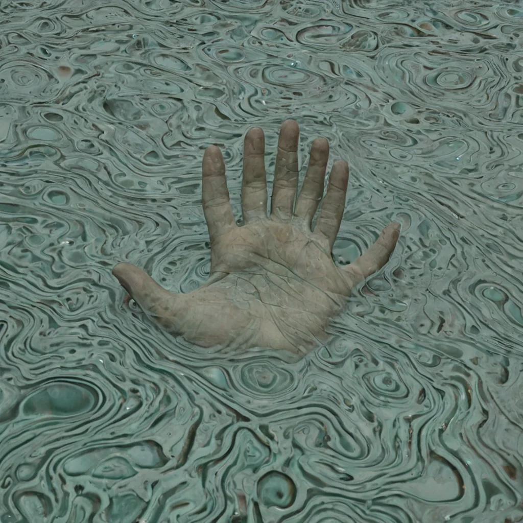 A single, selfrewriting membrane of reversed memory, shaped like a 27,001dimensional skin of unformed recollection and inverted nostalgia, drifts at the center of a vast, inverted lagoon of solidified forgetting. Each ripple is etched from the exact moment between a face being recognized and its refusal to remain in focus, a song echoing in a room and dissolving into nonmelody, a hand reaching across time and collapsing into pure, unmeasured nonpresence. The membrane does not preserve the pastit unpreserves it, each fraying edge shedding a layer of mnemonic potential that never coalesced into identity, emotion, or continuity, reforming into a shimmering, iridescent gel that