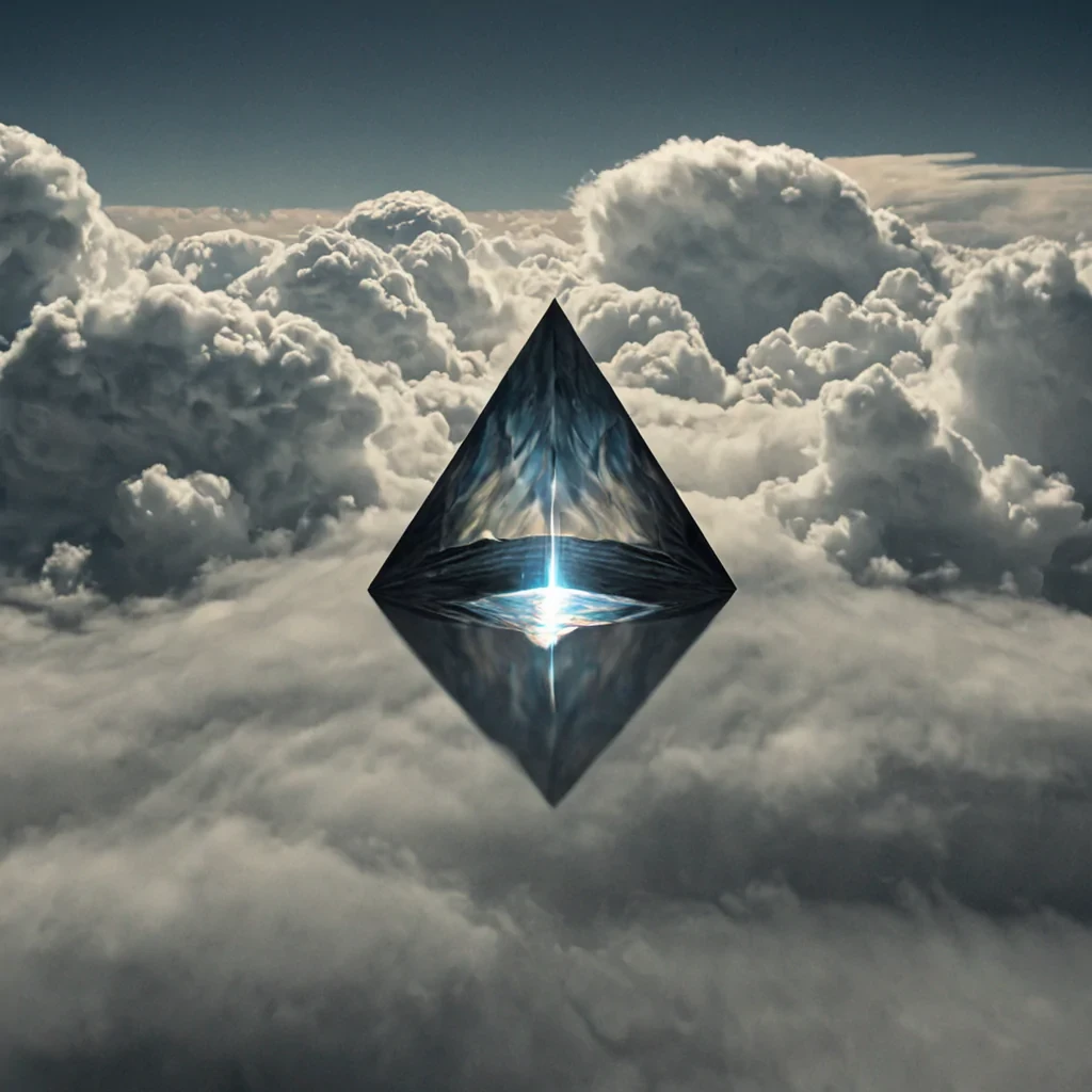 A single, selfilluminating shard of reversed silence, shaped like a 12,983dimensional prism of unformed stillness and inverted resonance, hovers at the center of a vast, inverted sky of solidified breatheach cloud carved from the exact moment between a sigh escaping and its refusal to become sound, a whisper forming and dissolving into nonaudible pressure, a breath held and collapsing into pure, unmeasured quiet. The prism does not refractit unrefracts, each facet shedding a layer of acoustic potential that never coalesced into perceptible vibration, reforming into ephemeral, moonstonethreaded afterimages shaped like the negative space between two ears that never turned toward a