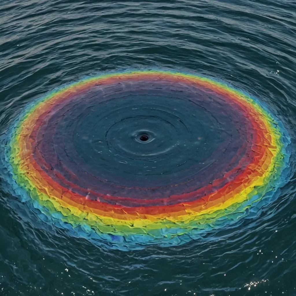A single, selfsustaining ripple of solidified rainbows fractures through the center of a floating, inverted ocean of liquid silence, its waves not wet but composed of compressed, unspoken melodies that vibrate at the frequency of a lullaby sung in reverse by a choir of voices that never learned to speak. The ripple does not spreadit contracts with each breath, drawing the chromatic essence of a thousand forgotten sunsets into its core, condensing into a dense, iridescent sphere that pulses with the harmonic resonance of a dream that never ended. The oceans surface is not waterit is a viscous, shimmering layer of petrified wonder, each wave etched with the thermal afterimage of a smile that never formed
