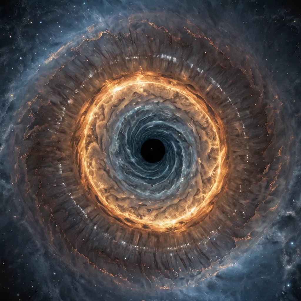 A single, selfoscillating shard of compressed twilight, shaped like a 6dimensional toroidal spiral of inverted time and unformed nostalgia, floats at the center of a vast, inverted nebula of petrified silenceeach gas cloud frozen in the exact moment of transition between memory and forgetting, carved from the fossilized residue of a civilization that measured identity not by reflection, but by the duration of synchronized, breathless forgetting held just before the first name was ever permitted to be spoken in a world where language was not forbidden, but never needed. The shard does not refractit unremembers, each rotating layer shedding a fragment of emotional resonance that never coalesced into a shared past, reforming into ephemeral, am