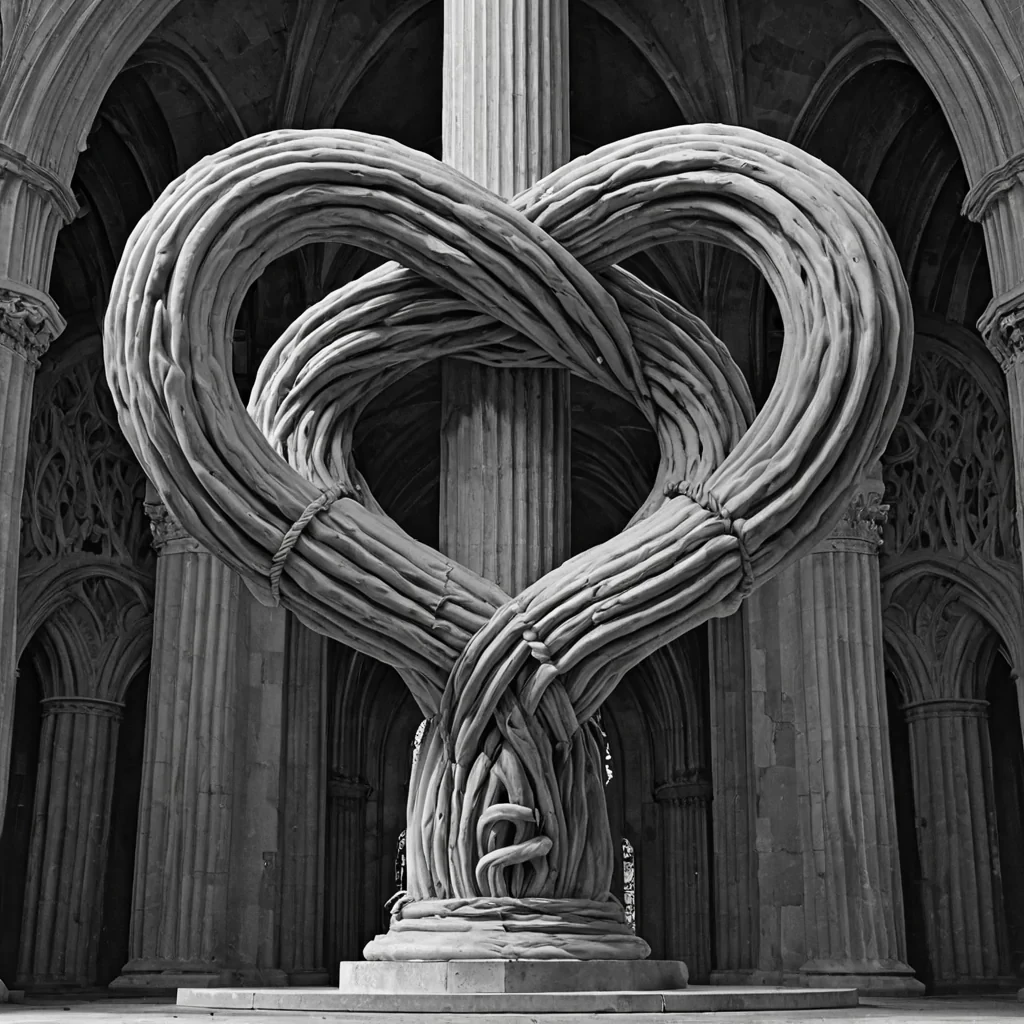 A single, selfrewriting knot of liquid mathematics, shaped like a 39dimensional Mbius ribbon of unformed logic and reversed proof, pulses at the center of a vast, inverted cathedral of solidified questionseach pillar forged from the petrified uncertainty of a civilization that measured intelligence not by answers, but by the duration of synchronized, breathless hesitations held just before the first equation was ever permitted to be written in a world where deduction was forbidden. The knot does not computeit unthinks, each oscillating twist shedding a layer of axiomatic potential that never coalesced into a shared theorem, reforming into ephemeral, obsidianthreaded afterimages shaped like the negative space between two minds that never