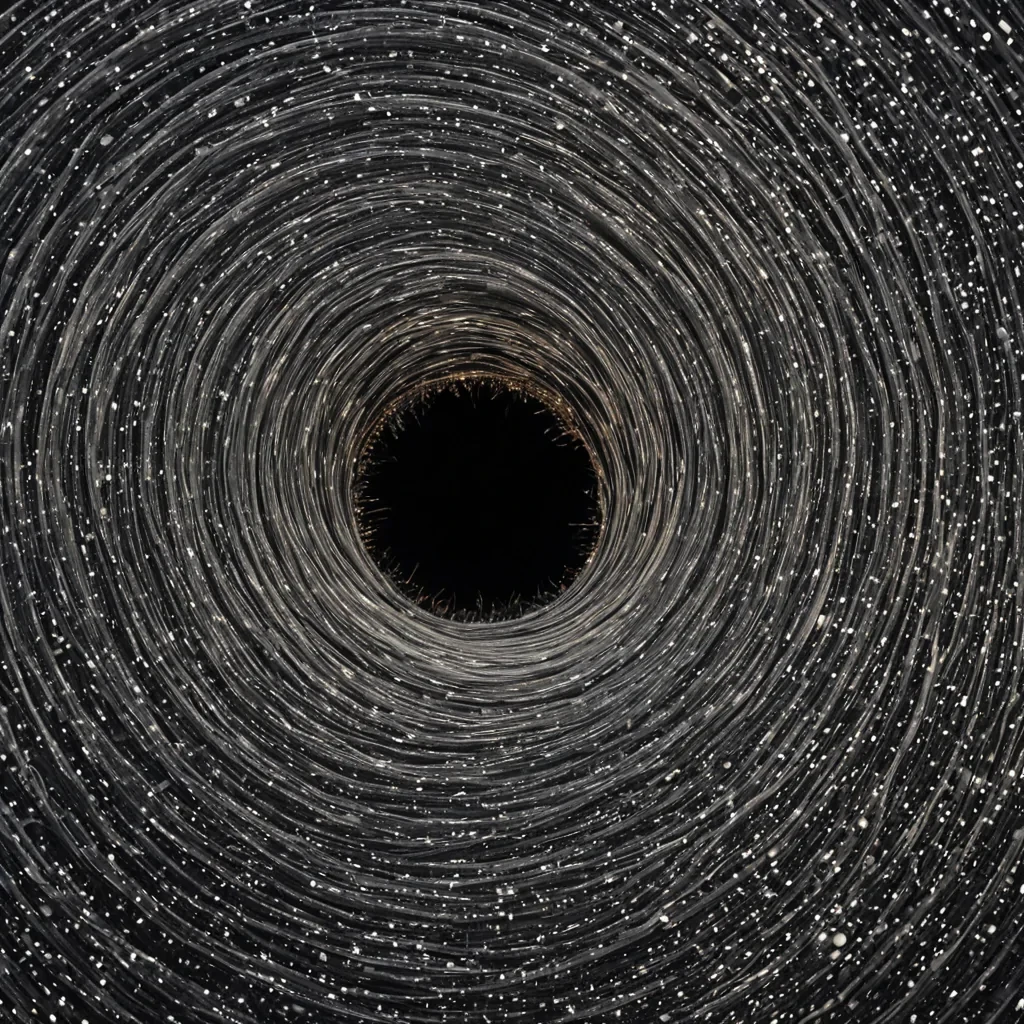 A single, selffragmenting filament of reversed gravity pulses through the core of a floating, inverted city of mirrored dust suspended in the event horizon of a collapsing black hole, its structure not brick or steel but woven from the thermal afterimage of a thousand unspoken promises that never reached the lips of the living. The filament does not fallit unweights, each pulse unraveling a moment of suspension into its original buoyancy, releasing a wave of zeroentropy levitation that fractures the fabric of mass into a drifting mist of iridescent, geometric echoes, each one etched with the chromatic residue of a hand that never reached to hold another in the quiet after a storm. The citys streets are not pavedthey are frozen instants