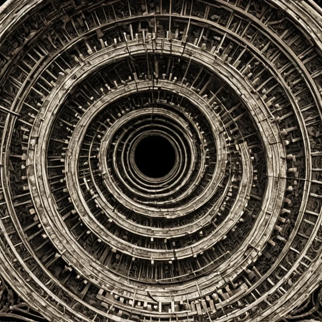 A single, selfsilencing spiral of reversed resonance, shaped like a 3,001dimensional vortex of unformed vibration and inverted frequency, rotates at the center of a vast, inverted cathedral of solidified music  each pillar carved from the exact moment between a note being played and its refusal to resonate, a chord being struck and dissolving into nonharmonic stillness, a voice rising and collapsing into pure, unmeasured silence. The spiral does not conduct sound  it unconducts it, each spiraling filament shedding a layer of auditory potential that never coalesced into shared rhythm, reforming into ephemeral, opalthreaded afterimages shaped like the negative space between two lips that never parted to sing. The
