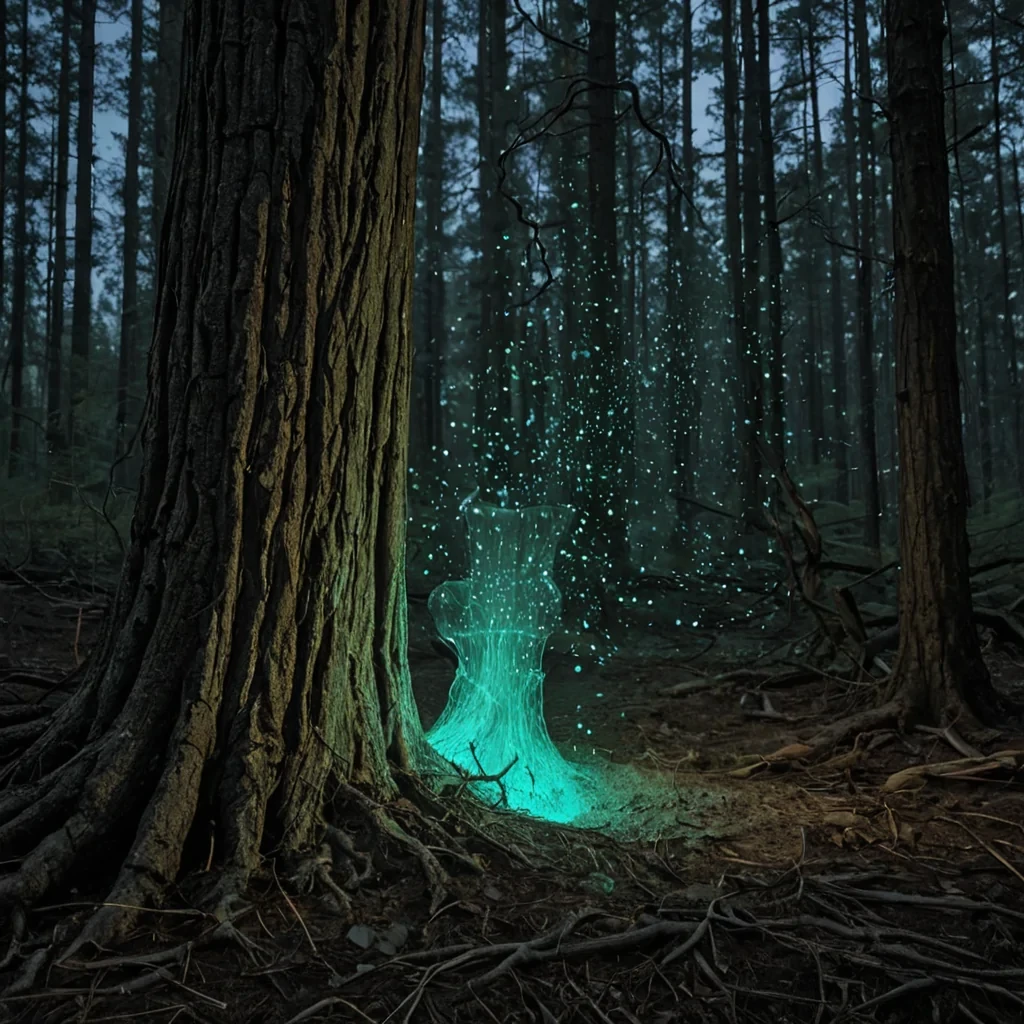 A single, selforganizing cluster of bioluminescent dust particles drifts through the hollow core of a crystalline forest grown from the inverted roots of a tree that never bloomed, its light not steady but pulsing in the rhythm of a forgotten heartbeat measured in the frequency of a sigh that never escaped the throat. The dust does not scatterit reassembles with each breath, forming fleeting constellations that spell out the names of places that never existed, their glow fading into the shape of a key that unlocks nothing. The forests trunks are not woodthey are hollowedout columns of solidified wind, each etched with the thermal residue of a breeze that never touched the ground, their surfaces shimmering with the chrom