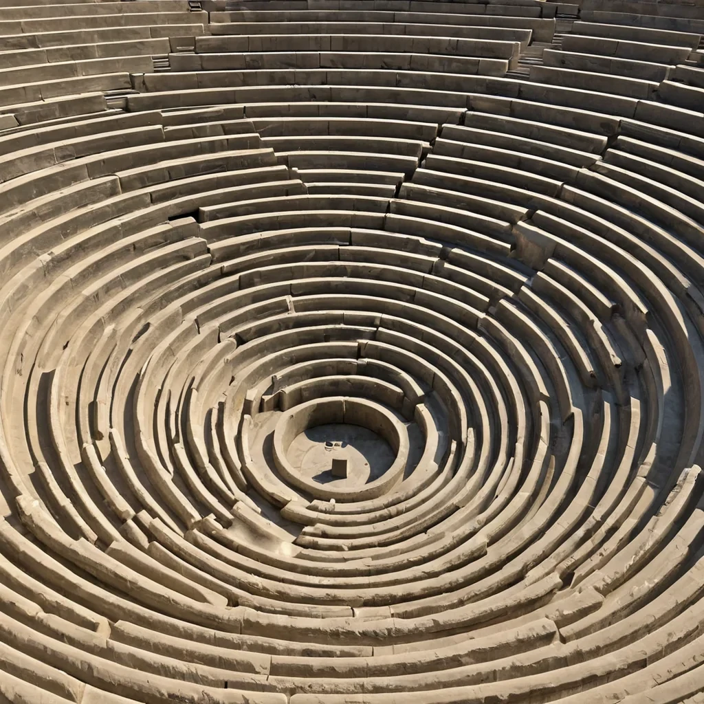 A single, selfreverberating filament of solidified laughter, shaped like a spiraling, nonlinear cascade of reversed vocal harmonics, pulses at the center of a vast, suspended amphitheater carved from the compressed, unshared joy of a civilization that communicated through the duration of synchronized, silent chuckling. The filament does not soundit unlaughs, each twist dissolving a layer of mirth that never coalesced into expression, reforming into ephemeral, golden ripples shaped like the negative space between two mouths that never curved in the same moment of mutual amusement. The amphitheater is not theatricalit is a layered expanse of petrified levity, each tier etched with the thermodynamic residue of a joke