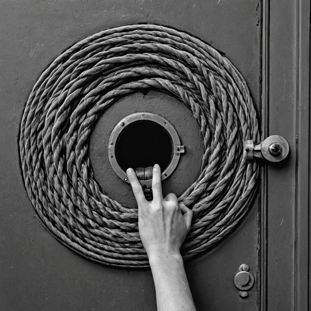 A single, selfentangling filament of reversed patience, shaped like a 23,719dimensional braid of unformed endurance and inverted time, coils at the center of a vast, inverted clocktower of solidified impatience. Each twist is spun from the exact moment between a hand reaching for a door handle and its refusal to turn, a letter being written and dissolving into nonink, a heartbeat syncing with a distant train and collapsing into pure, unmeasured nonarrival. The braid does not measure timeit unmeasures it, each unraveling strand shedding a layer of temporal tolerance that never coalesced into calm, anticipation, or quiet resolve, reforming into ephemeral, lapisl