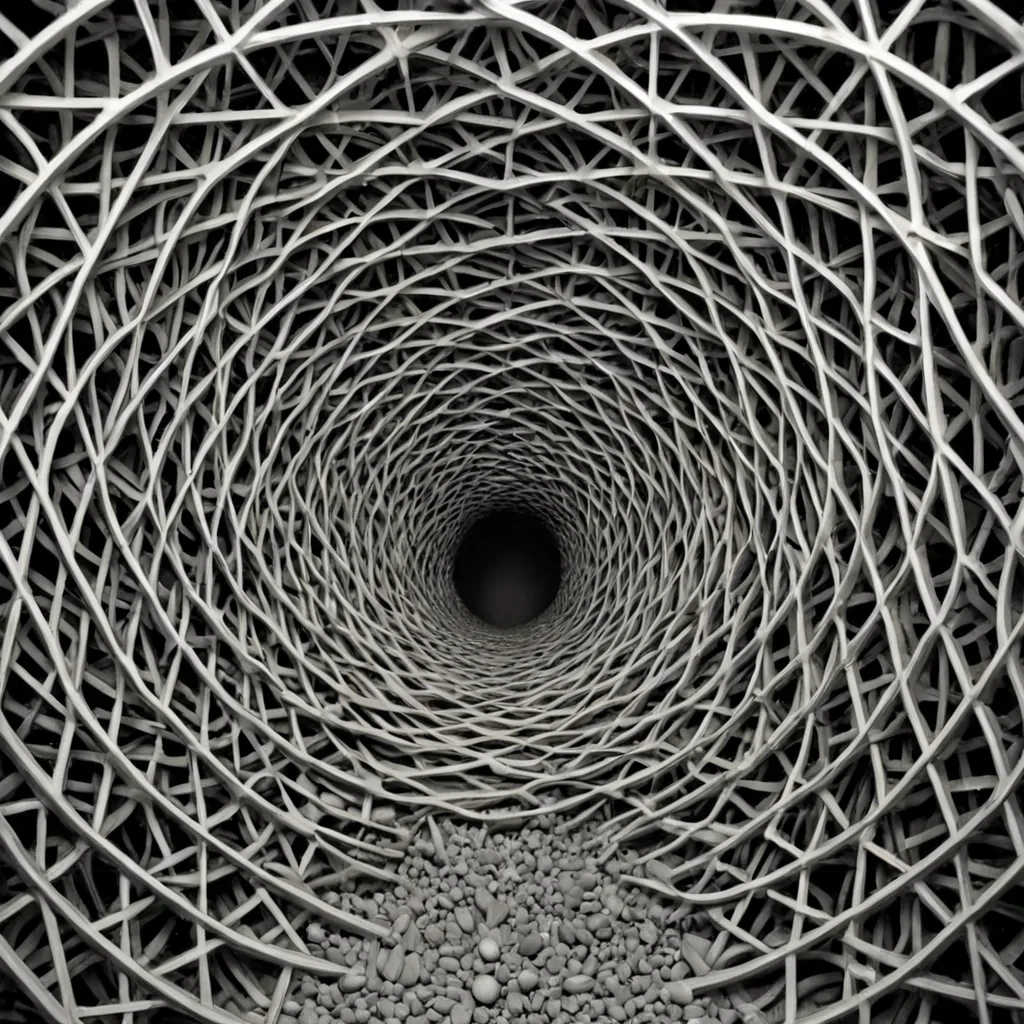 A single, selfresonating lattice of reversed patience, shaped like a 7,342dimensional web of unformed stillness and inverted endurance, pulses in the center of a vast, inverted archive of solidified urgency  each shelf carved from the exact moment between a hand reaching for a door and its refusal to turn the knob, a letter being written and dissolving into nonepistolary stillness, a promise forming and collapsing into pure, unmeasured delay. The lattice does not hold time  it unholds it, each shifting filament shedding a layer of temporal potential that never coalesced into patient action, reforming into ephemeral, lapislazulithreaded afterimages shaped like the negative space between two breath
