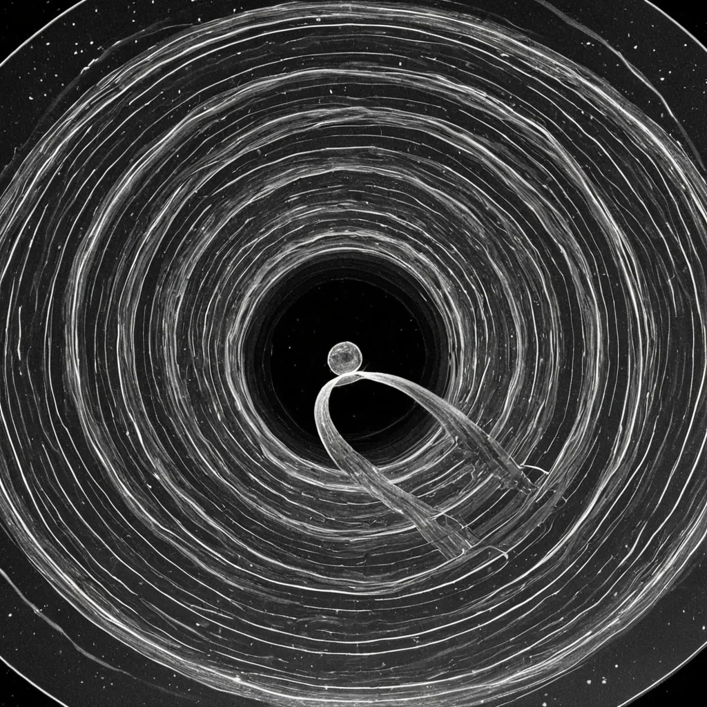 A single, selfilluminating knot of liquid time, shaped like a 37dimensional Mbius strip of inverted causality and unformed consequence, pulses in slow, rhythmic contractions at the center of a vast, inverted observatory built from the solidified afterimages of a civilization that measured reality not by events, but by the duration of synchronized, breathless suspensions held just before the first cause was ever allowed to ripple into effect in a universe where action was never permitted to follow intention. The knot does not unravelit uncauses, each twist shedding a layer of temporal potential that never coalesced into a shared outcome, reforming into ephemeral, quartzthreaded afterimages shaped like the negative space between two