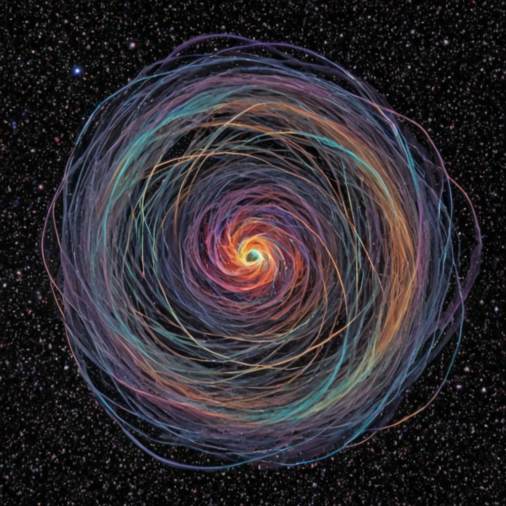 A single, selfoscillating filament of inverted gravity pulses through the core of a floating, inverted nebula of solidified silence, its structure not gas or dust but woven from the thermal afterimage of a thousand unspoken lullabies that never cradled the sleep of a world that never dreamed. The filament does not fallit unweights, each pulse dissolving a moment of suspension into its original buoyancy, releasing a wave of zeroentropy levitation that fractures the fabric of mass into a drifting mist of iridescent, geometric echoes, each one etched with the chromatic residue of a hand that never reached to hold another in the quiet after a storm. The nebulas tendrils are not shaped by stellar winds