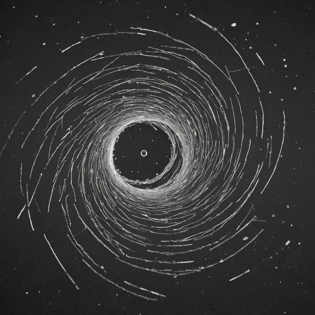 A single, selfresonating cluster of inverted gravity, shaped like a 73dimensional spiral of unformed weight and reversed pull, floats at the center of a vast, inverted void of solidified buoyancyeach particle suspended in the exact moment between a descent and its refusal to fall, a leap and its sudden suspension in midair, a body released and its silent return to the surface it never left. The cluster does not attractit unpulls, each shimmering node shedding a layer of gravitational potential that never coalesced into a shared descent, reforming into ephemeral, topazthreaded afterimages shaped like the negative space between two feet that never touched ground, suspended in the weightless, silent breath of a world