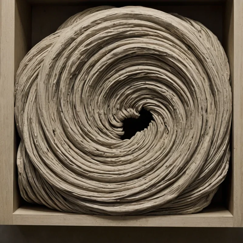 A single, selfrewriting filament of solidified timedust, shaped like a spiraling, nonEuclidean knot of forgotten seconds, pulses at the center of a vast, still archive composed entirely of unrecorded, unperformed apologies from a civilization that communicated through the geometry of unmet eyes. The filament does not decayit unregrets, each ripple dissolving a layer of remorse that never existed, revealing a hollow core shaped like the negative space between two mouths that never parted in the same breath of confession. The archive is not wood or stoneit is a layered expanse of petrified hesitation, each shelf etched with the emotional residue of a word that was almost spoken, its surfaces shimmering with the faint