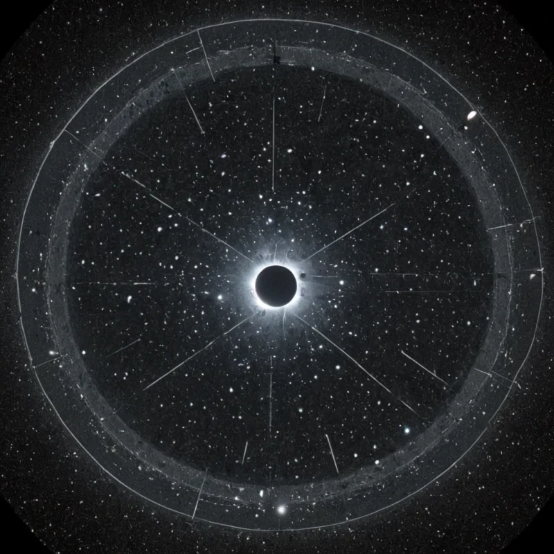 A single, selfilluminating cluster of crystallized moonlight, shaped like a fractal constellation of reversed lunar phases, hovers at the center of a vast, inverted observatory built from the compressed, unrecorded silences between celestial alignments. The cluster does not reflectit unphases, each pulse dissolving a layer of alignment that never coalesced into a shared eclipse, reforming into ephemeral, silverveined afterimages shaped like the negative space between two telescopes that never pointed at the same vanishing star in the same moment of mutual stillness. The observatory is not astronomicalit is a stratified expanse of petrified anticipation, each dome a fossilized moment of unobserved convergence,