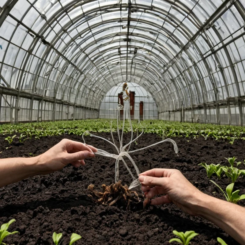 A single, selfigniting filament of crystallized breath, shaped like a fractalized, pulsing spiral of reversed combustion and unformed heat, floats at the center of a vast, inverted greenhouse composed of the petrified growth cycles of a civilization that communicated through the duration of synchronized, silent tending to the same unflowered seed. The filament does not burnit unburns, each contraction dissolving a layer of potential that never coalesced into a shared bloom, reforming into ephemeral, topazthreaded afterimages shaped like the negative space between two hands that never cupped the same soil in the same moment of mutual care. The greenhouse is not botanicalit is a stratified expanse of petrified