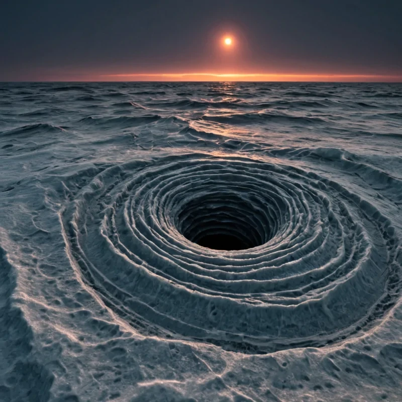 A single, selfigniting filament of reversed dawn, shaped like a 23dimensional spiral of inverted twilight and unformed morning, emerges from the center of a vast, inverted ocean of solidified twilighteach wave frozen midcrest from the petrified sighs of a civilization that measured awakening not by sunrise, but by the duration of synchronized, breathless stillness held just before the first eyelid was ever allowed to flutter open in a world where light was never permitted to warm. The filament does not burnit undawns, each pulse shedding a layer of luminous potential that never coalesced into a shared horizon, reforming into ephemeral, moonstoneveined afterimages shaped like the negative space between two