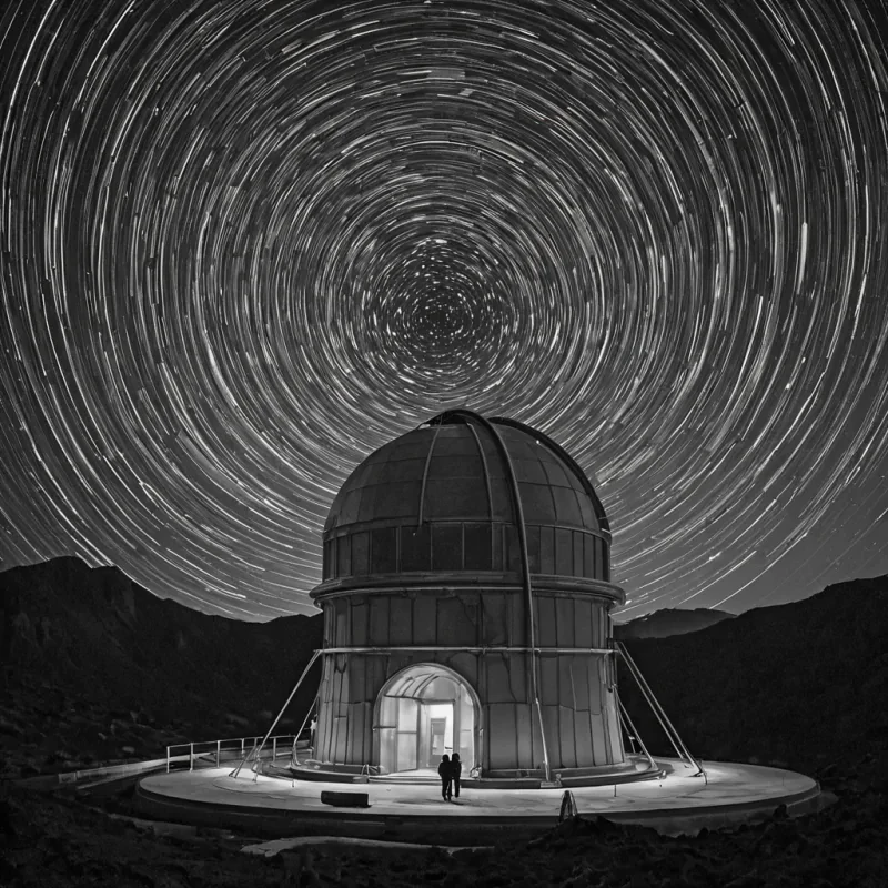 A single, selfrewriting filament of solidified silence, shaped like a spiraling, nonreflective lattice of reversed resonance, pulses at the center of a vast, suspended observatory built not from glass or steel, but from the compressed, unobserved moments of a civilization that communicated through the duration of shared stillness. The filament does not vibrateit unlistens, each twist dissolving a layer of attention that never coalesced, reforming into ephemeral, monochrome lenses shaped like the negative space between two eyes that never focused on the same distant star in the same moment of mutual wonder. The observatory is not astronomicalit is a layered expanse of petrified contemplation, each telescope etched with