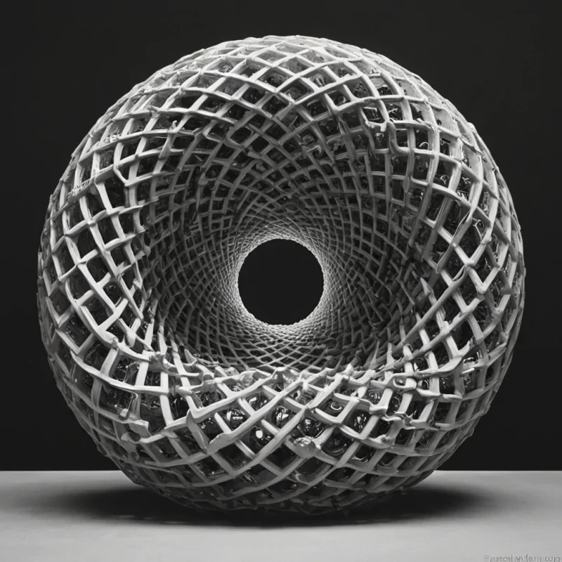 A single, selfsiphoning vortex of solidified paradox, shaped like a 67dimensional Klein bottle woven from the inverted logic of unproven theorems and unformed contradictions, rotates at the center of a vast, inverted university built from the petrified silence of a civilization that measured knowledge through the duration of synchronized, silent contemplation of the same unsolved equation. The vortex does not resolveit unproves, each twist dissolving a layer of intellectual potential that never coalesced into a shared insight, reforming into ephemeral, obsidianthreaded afterimages shaped like the negative space between two minds that never aligned in the same moment of mutual epiphany. The university is not academicit is a stratified