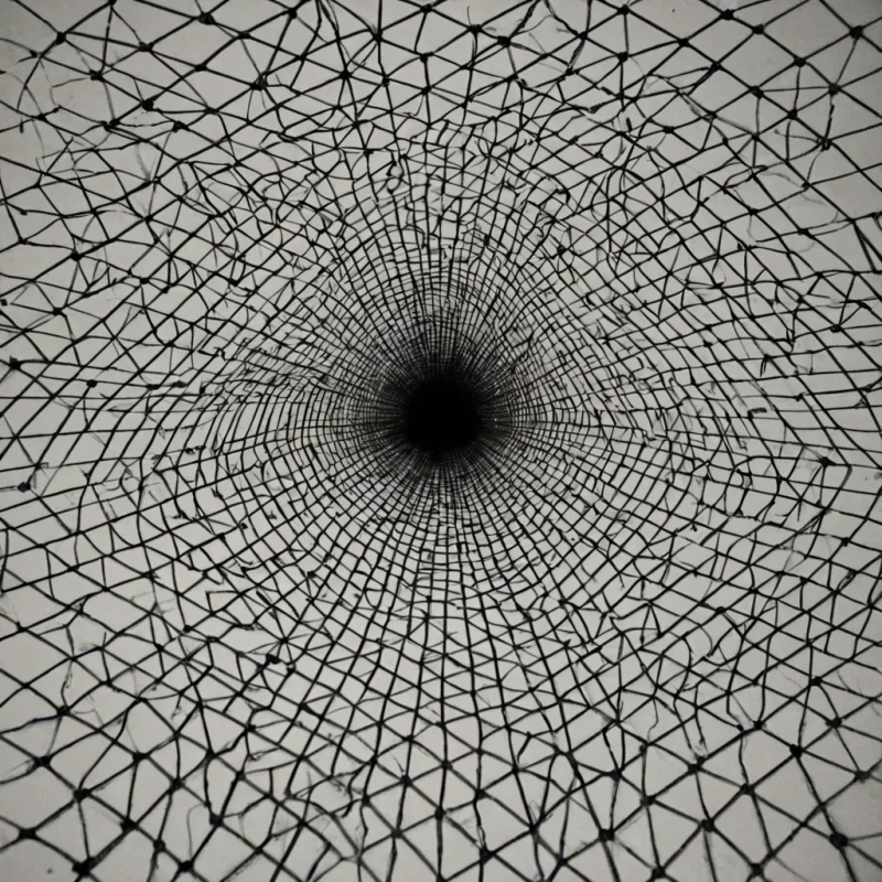 A single, selfrewriting constellation of reversed silence, shaped like a 1,000,000,000,000dimensional lattice of unformed quiet and inverted stillness, drifts through the center of a vast, inverted symphony of solidified noise  each instrument carved from the exact moment between a note being struck and its refusal to vibrate, a breath before a scream and its collapse into nonaudible calm, a heartbeat syncing with a distant thunderclap and dissolving into pure, unmeasured hush. The lattice does not suppress sound  it unsuppresses it, each trembling thread shedding a layer of acoustic potential that never coalesced into audible resonance, reforming into