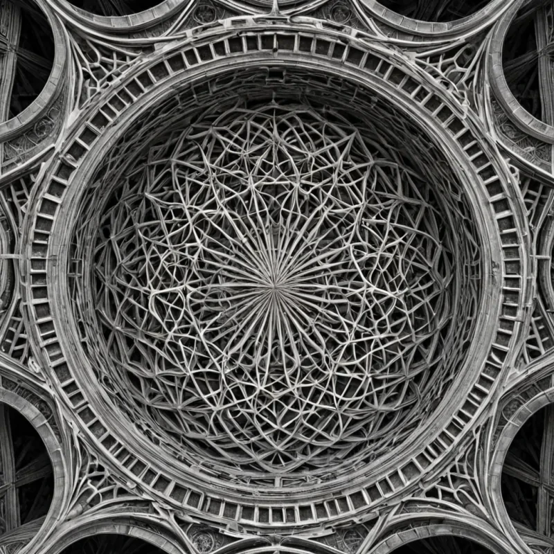 A single, selfresonating lattice of frozen breath, shaped like a 14dimensional tessellation of inverted time and unformed memory, pulses at the center of a vast, inverted cathedral built from the solidified silences of a civilization that measured existence not by motion, but by the duration of synchronized, silent breaths held just before the first heartbeat was ever allowed to echo in a body that never formed. The lattice does not vibrateit unthinks, each node shedding a layer of temporal potential that never coalesced into a shared life, reforming into ephemeral, quartzthreaded afterimages shaped like the negative space between two chests that never rose and fell in unison during the same moment of mutual stillness. The